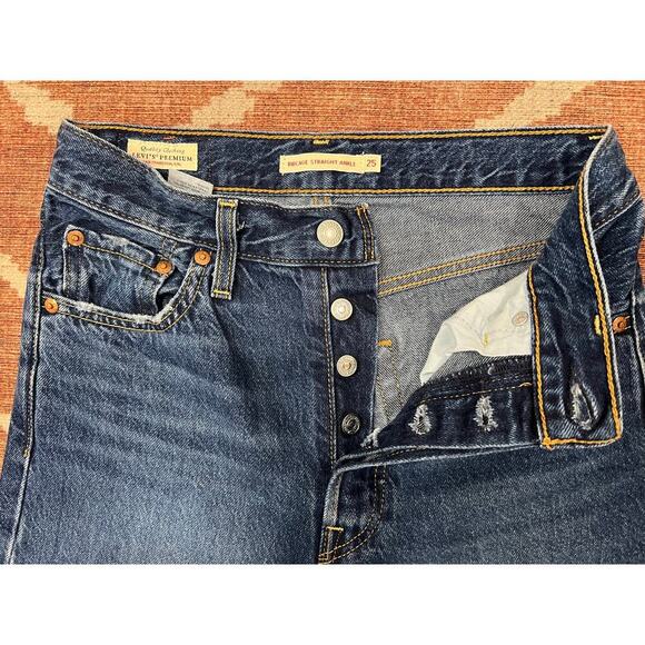 Levi's Premium RIBCAGE STRAIGHT ANKLE WOMEN'S JEANS Size 25 - Picture 8 of 9